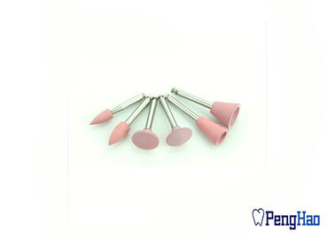 4 - outils abrasifs dentaires de diamètre de 13mm, le caoutchouc de silicone efficace polissant Burs