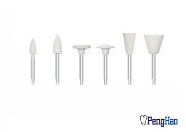 4 - outils abrasifs dentaires de diamètre de 13mm, le caoutchouc de silicone efficace polissant Burs