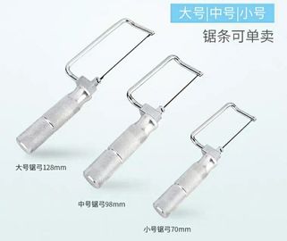 Le short/longtemps plâtre inoxydable de laboratoire de pièces dentaires d'équipement a vu 70mm/98mm/128mm